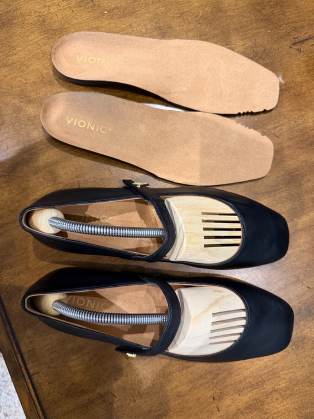 VIONIC ALAMEDA MARY JANE FLAT Black size 8.5 - No box - Picture 2 of 6